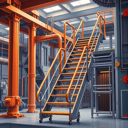 guardrails industrial steel stairways rooftop custom industrial stairways osha
