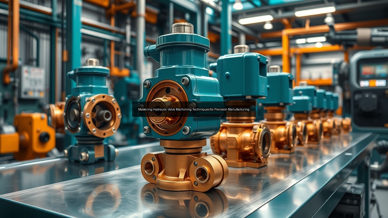 machine valve hydraulic valves milling